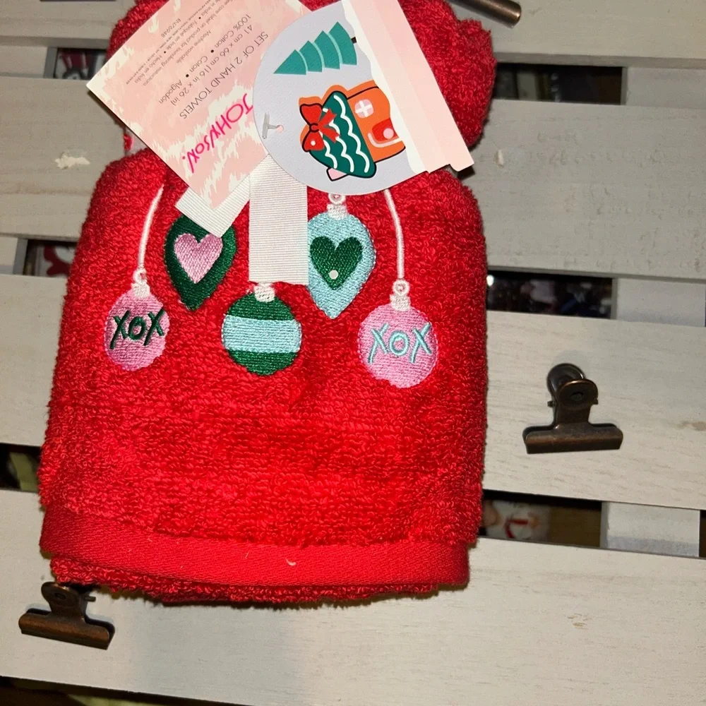 Ornaments Christmas Hand Towel Set